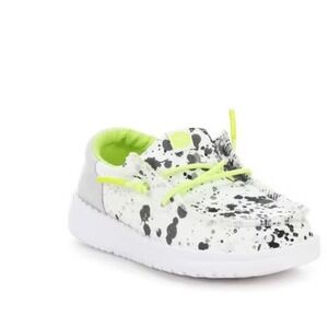Hey Dude Wally Funk T Splatter Toddler Size C9 SLIP ON SHOES LOAFERS  NEW IN BOX